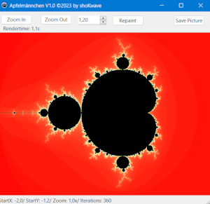 Screenshot von Apfelmännchen